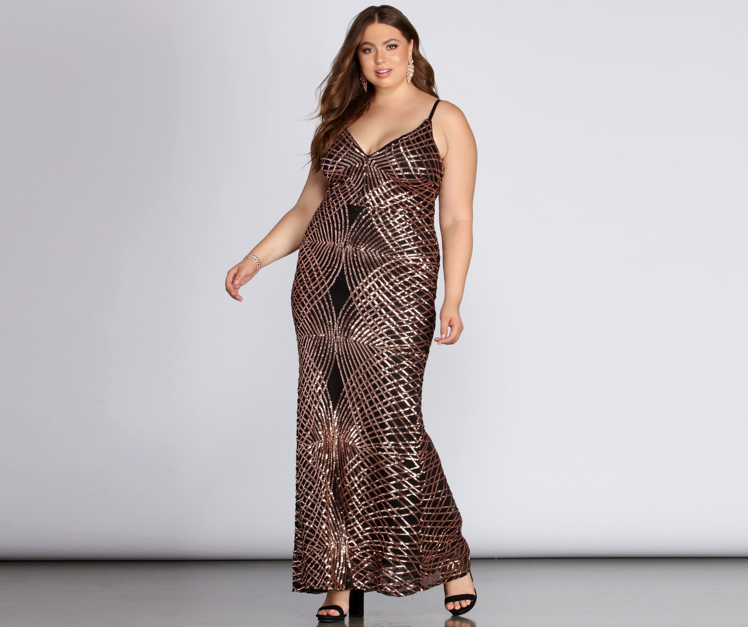 Rosie Formal Sleeveless Sequin Dress