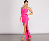 Vestido cruzado con espalda con cordones Sahara