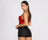 Satin Cowl Neck Bodysuit