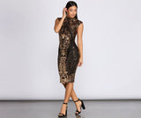 Diva-Midikleid mit Pailletten