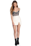 Sexy Snake Print Mesh Bodysuit