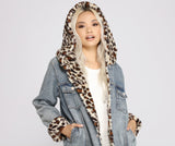 Chaqueta vaquera de piel sintética So Sassy