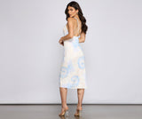 Splash Of Style Tie Dye Midi Dress