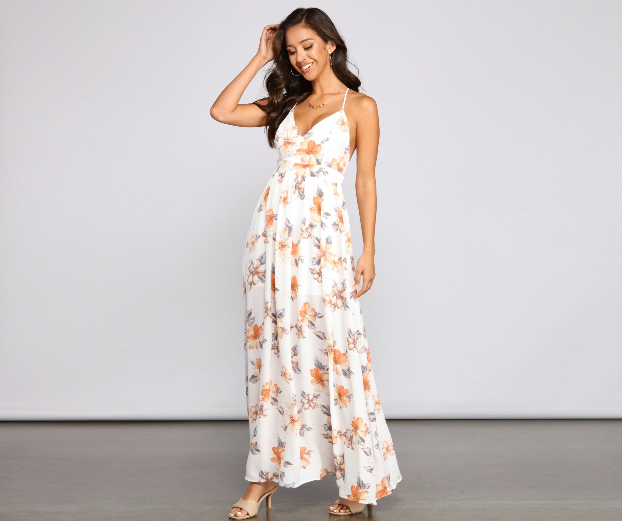 Spring Into Florals Maxi Dress