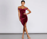 Stay Sweet Minikleid aus Samt