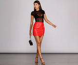 Stylishly Sleek Mini Skirt
