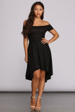Total Twirl Glitter Skater Dress