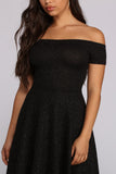 Total Twirl Glitter Skater Dress