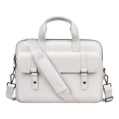 16 Inch PU Leather Laptop Briefcase