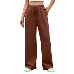 Drawstring Wide Leg Sweatpants