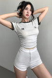 Casual Short Sleeve Top Tee