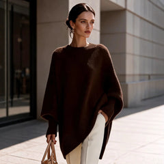 Crew Neck Loose Batwing Sleeve Pullover Sweater