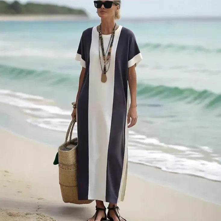 Striped Maxi T-Shirt Dress