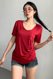 Casual Short Sleeve Top Tee