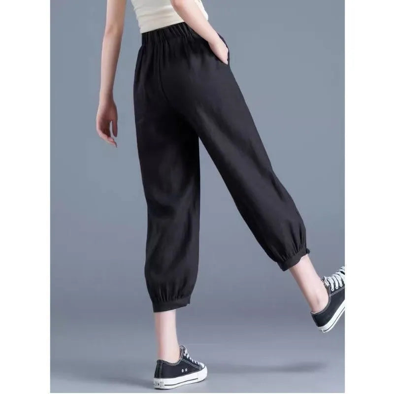 Loose Harem Cropped Casual Pants