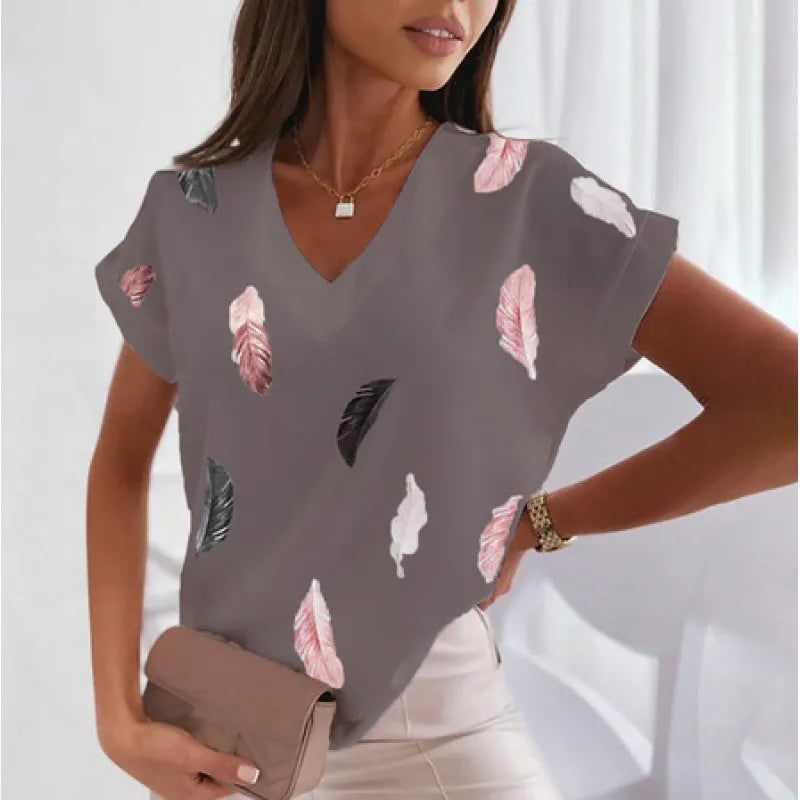 3D Print Casual Short Sleeve T-Shirt
