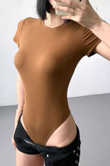 Short Sleeve Tight Bodysuit