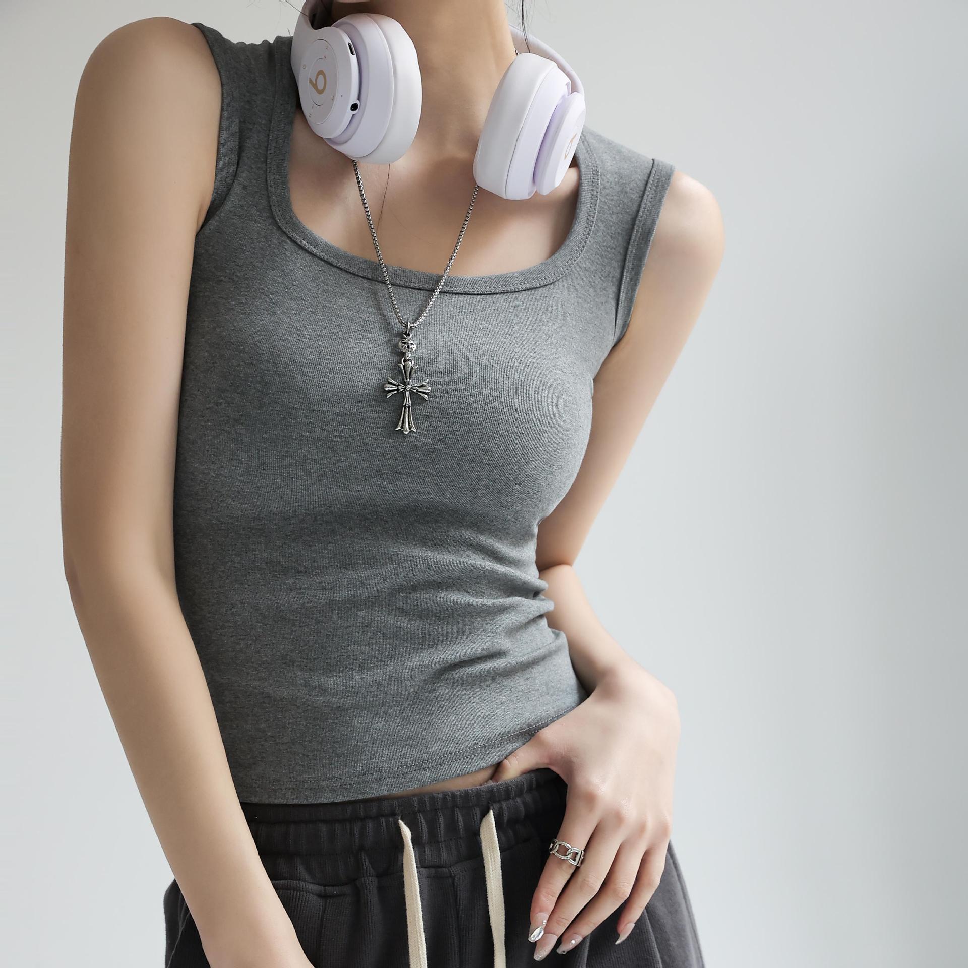 High-Stretch Ribbed Tank Top