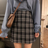 Trendy Babe Plaid Mini Skirt