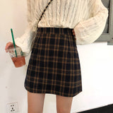 Trendy Babe Plaid Mini Skirt