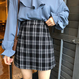 Trendy Babe Plaid Mini Skirt