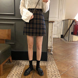 Trendy Babe Plaid Mini Skirt