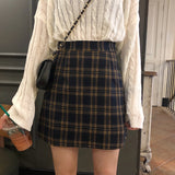 Trendy Babe Plaid Mini Skirt