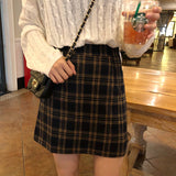 Trendy Babe Plaid Mini Skirt