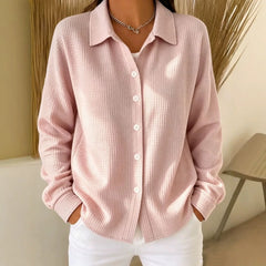 Solid Color Lapel Shirt