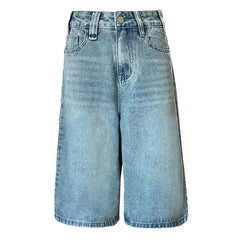Solid White High Waist Cropped Wide Leg Jeans