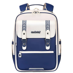 Student Teen Kids Color Block Spine Protection Kids School Bag