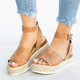 Casually Chic Espadrille Platform Wedges