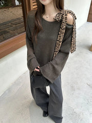 Long Sleeve Loose Oversized Casual Knitted Top