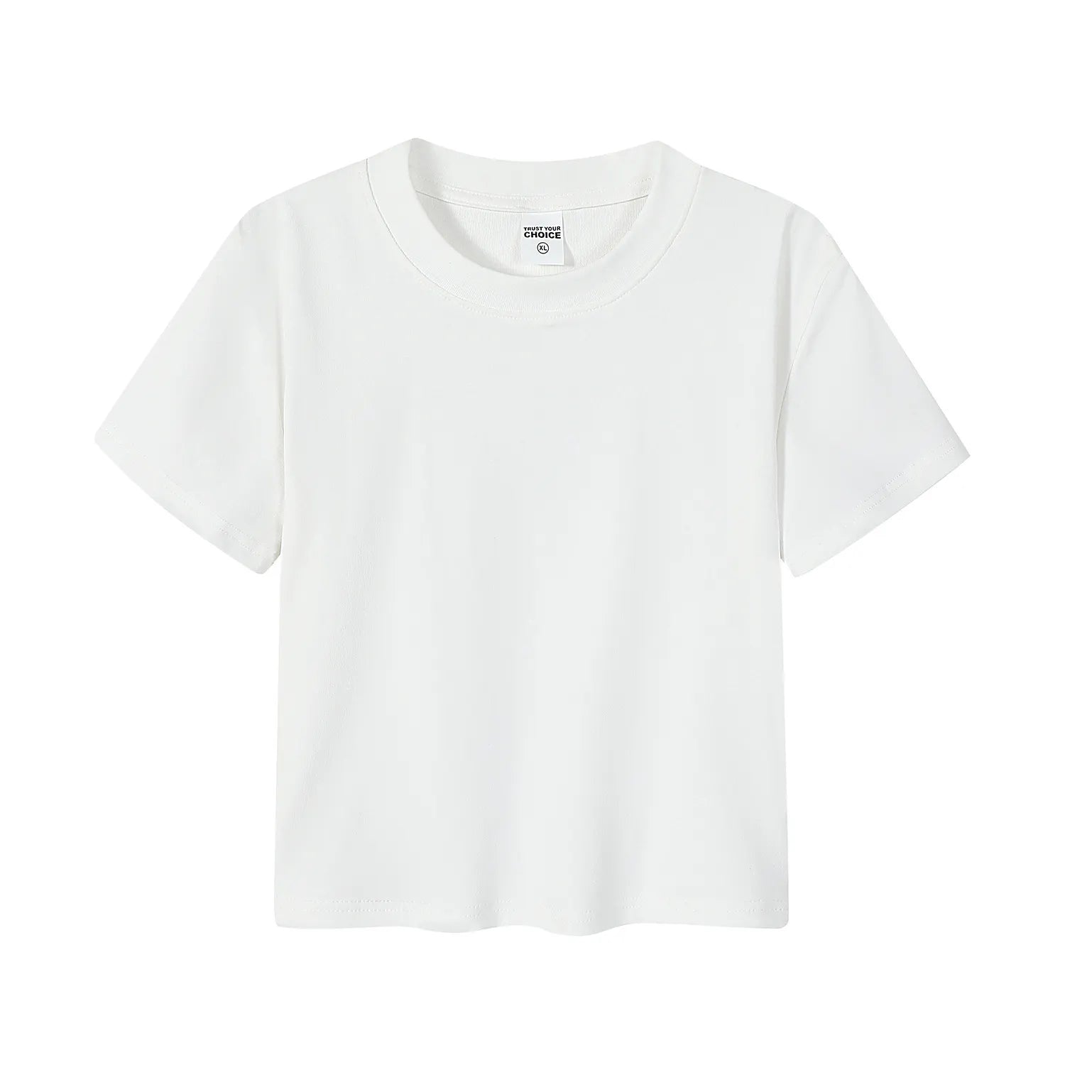 Slim-Fit Cotton-Blend Short Sleeve Crop Top
