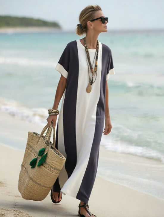 Striped Maxi T-Shirt Dress