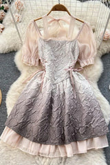 Dress Print Bandage Slim Waist Gothic Dress Party Dress