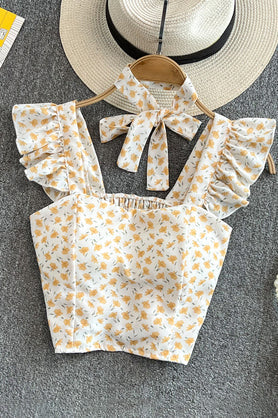 Femme Bra Tank Top Camisoles For Butterfly Crop Tops Cropped Tanks