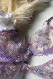 Lace Embroidery Underwear Lingerie Set