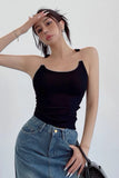 Invisible Fishline Strap Camisole Sleeveless Top