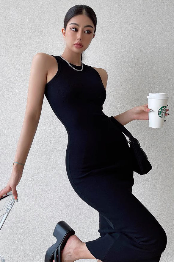 Backless Tight Wrapped Hip Dress