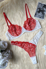Gauze Lace Underwear Lingerie Set