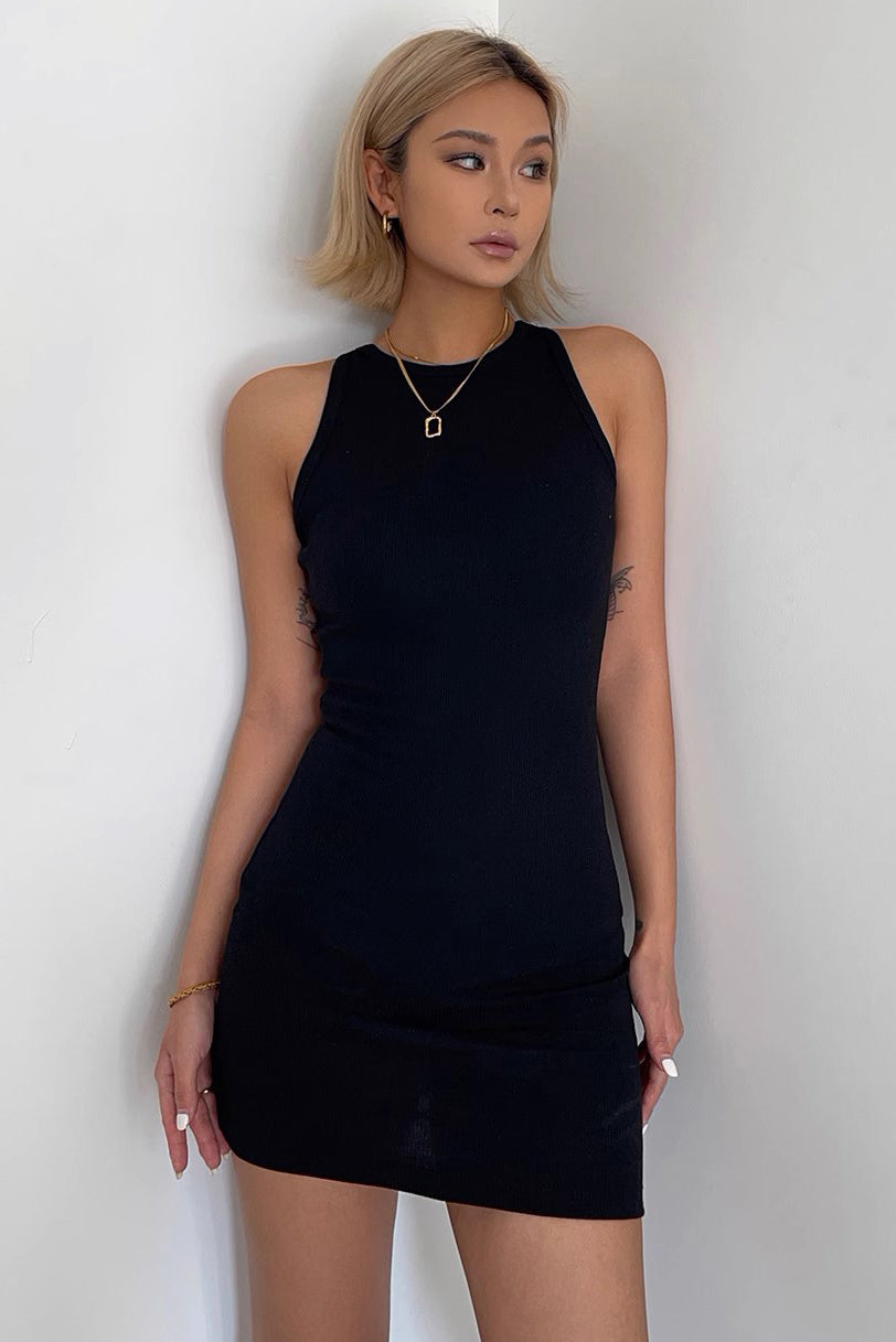 Backless Halter Lace Up Hip Wrap Dress