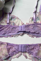 Lace Embroidery Underwear Lingerie Set