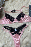 Lace Hollow Underwear Lingerie Set