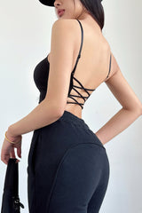 Strap Sport Cami Crop Vest Tank Top