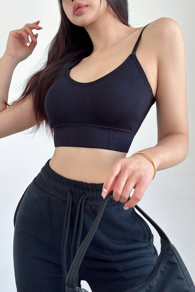 Strap Sport Cami Crop Vest Tank Top