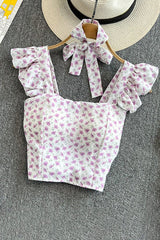 Femme Bra Tank Top Camisoles For Butterfly Crop Tops Cropped Tanks