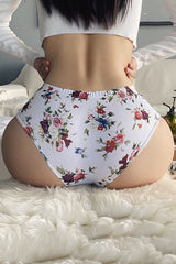Letter Pattern Stretch Underpant Brief Panty