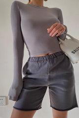 Slim Fit Tight Long Sleeve Top