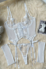 Lace Bralette Brassiere Bra Thong T-back Panty Underwear Lingerie Set